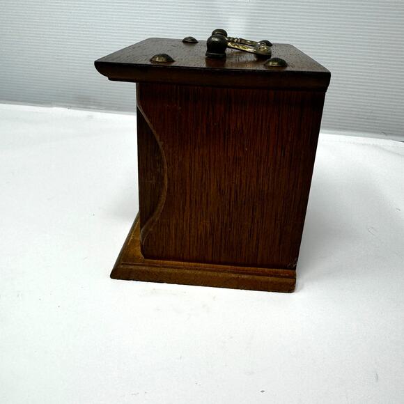 Vintage MCM Wood Coaster Holder with Wood and Cork Coasters‎ - Picture 3 of 7